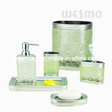 Accessoires de bain transparent Polyresin vert (WBP0818A)